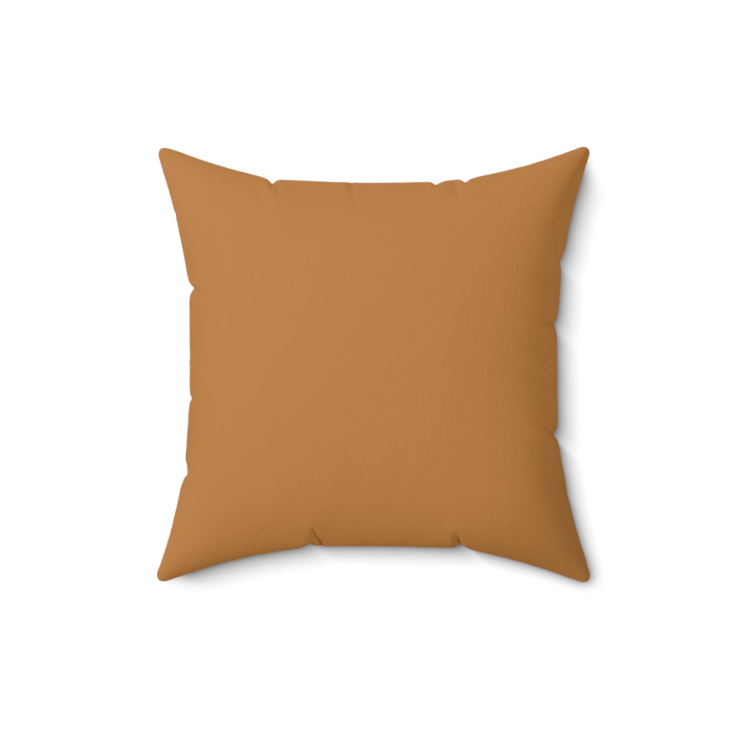 Pumpkin Spun Polyester Square Pillow