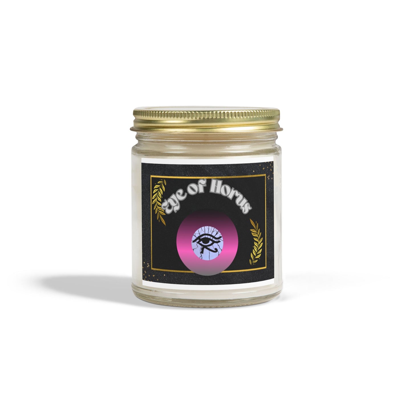 Eye of Horus...Scented Coconut Apricot Candles (4oz, 9oz)