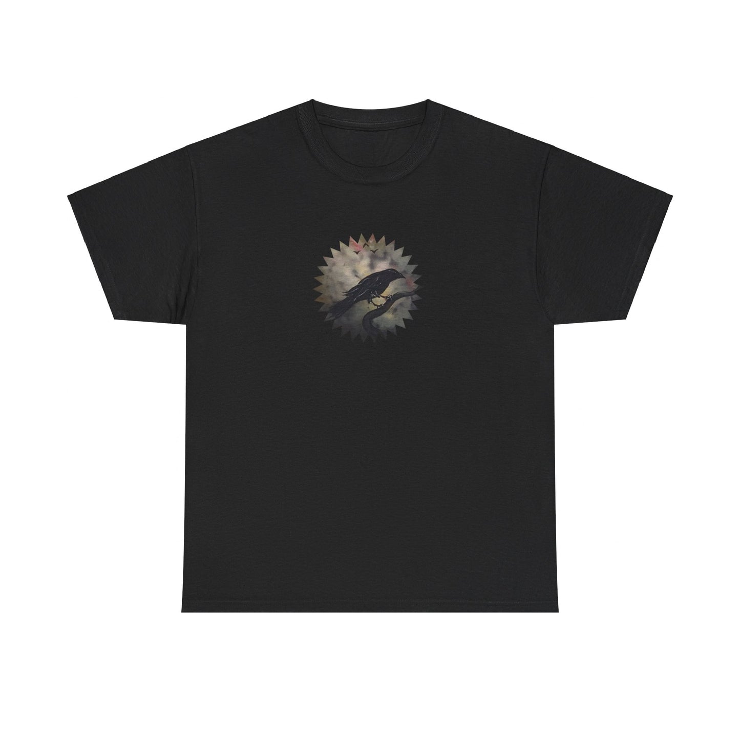 Crow in the night Unisex Heavy Cotton Tee