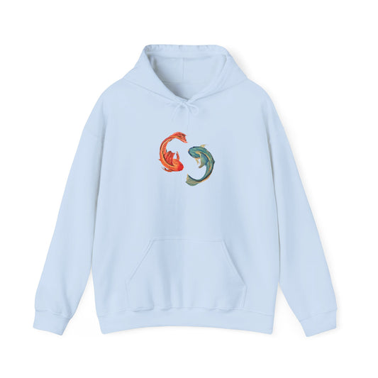 Fire & Ice fishes Unisex Heavy Blend™ Hooded Sweatshirt