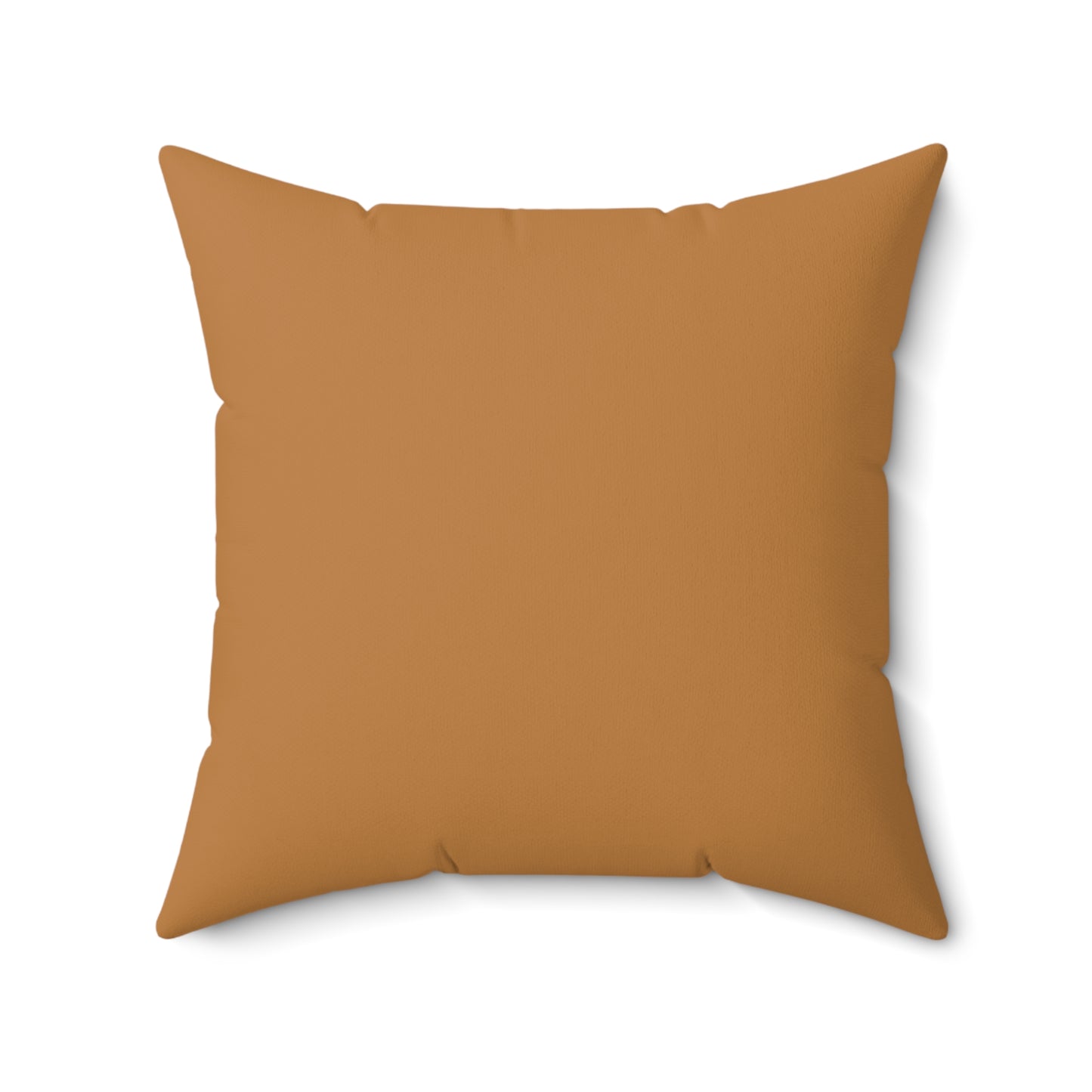 Pumpkin Spun Polyester Square Pillow