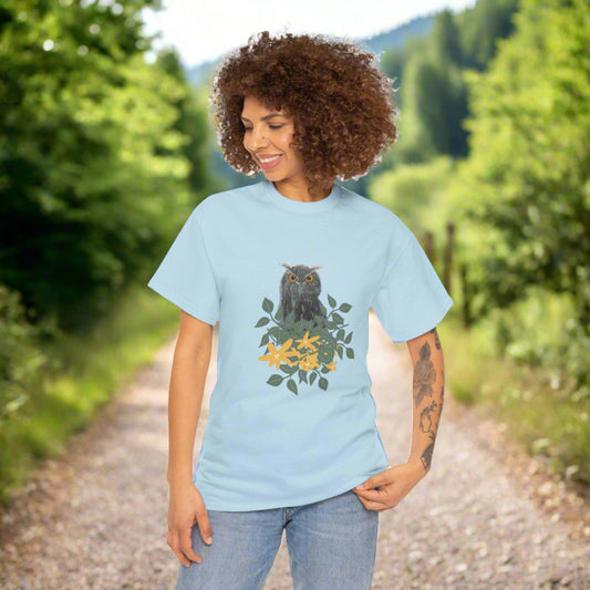 Night Owl...Unisex Heavy Cotton Tee