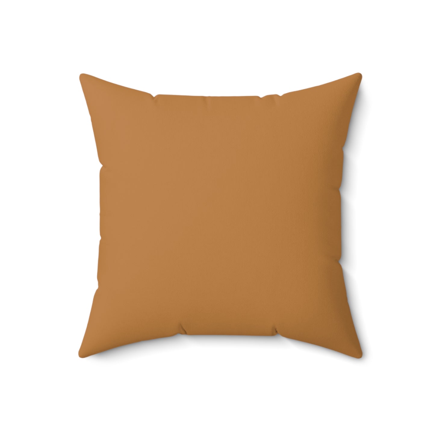 Pumpkin Spun Polyester Square Pillow