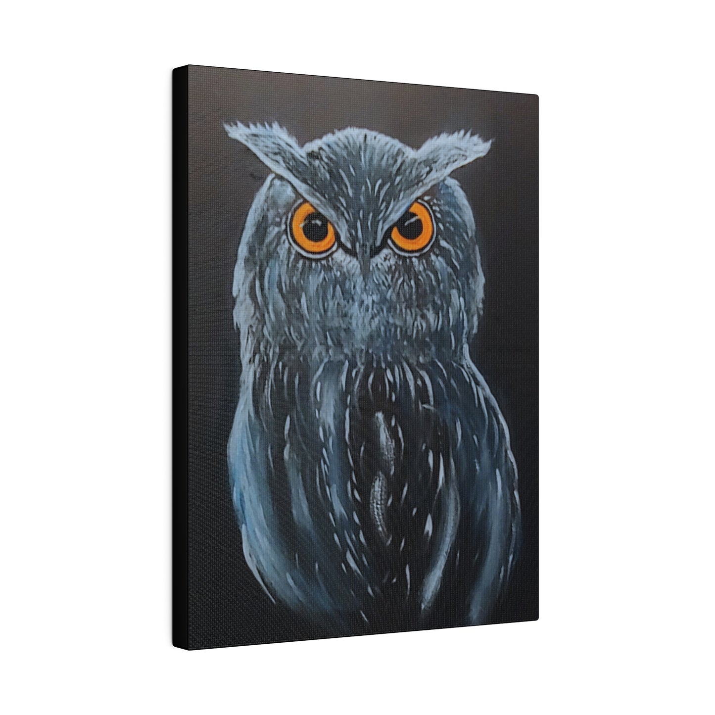 Great Horned Owl...Matte Canvas, Stretched, 0.75"