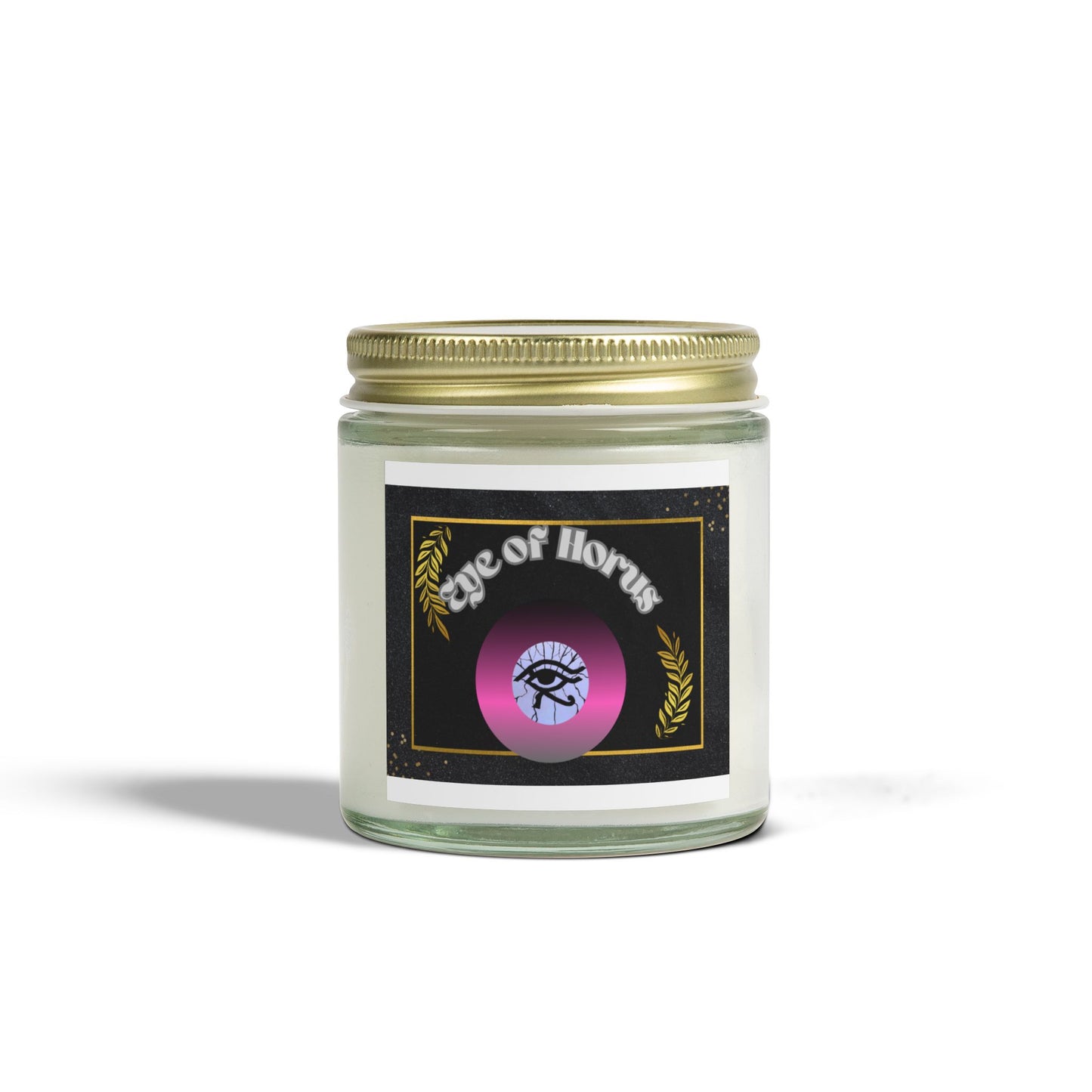 Eye of Horus...Scented Coconut Apricot Candles (4oz, 9oz)