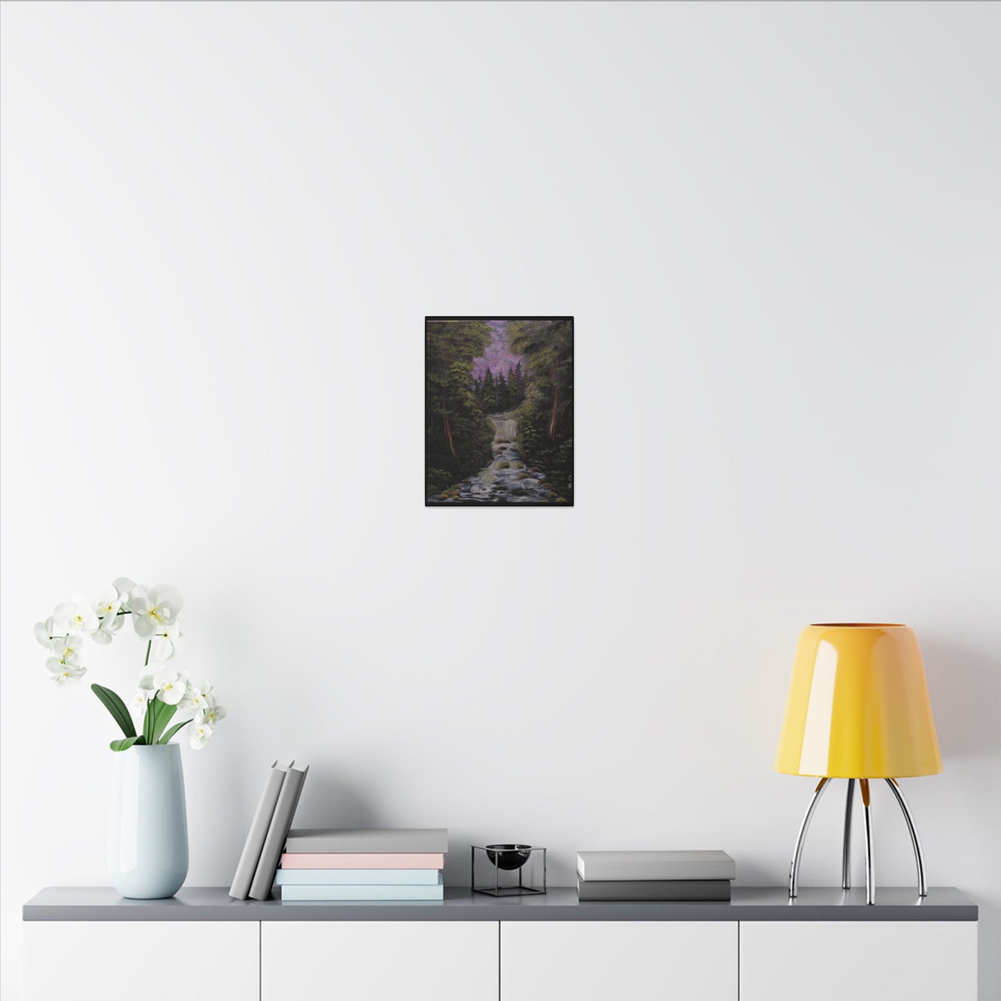 Waterfall Forest Canvas Wall Art — Matte Stretched Nature Print