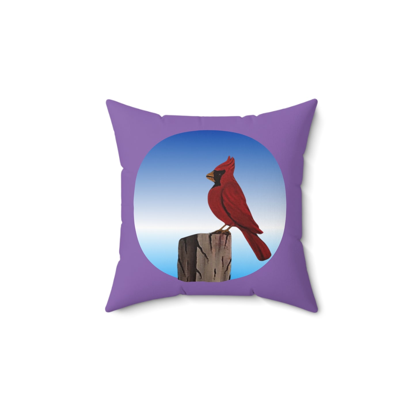 Cardinal Messenger...Spun Polyester Square Pillow