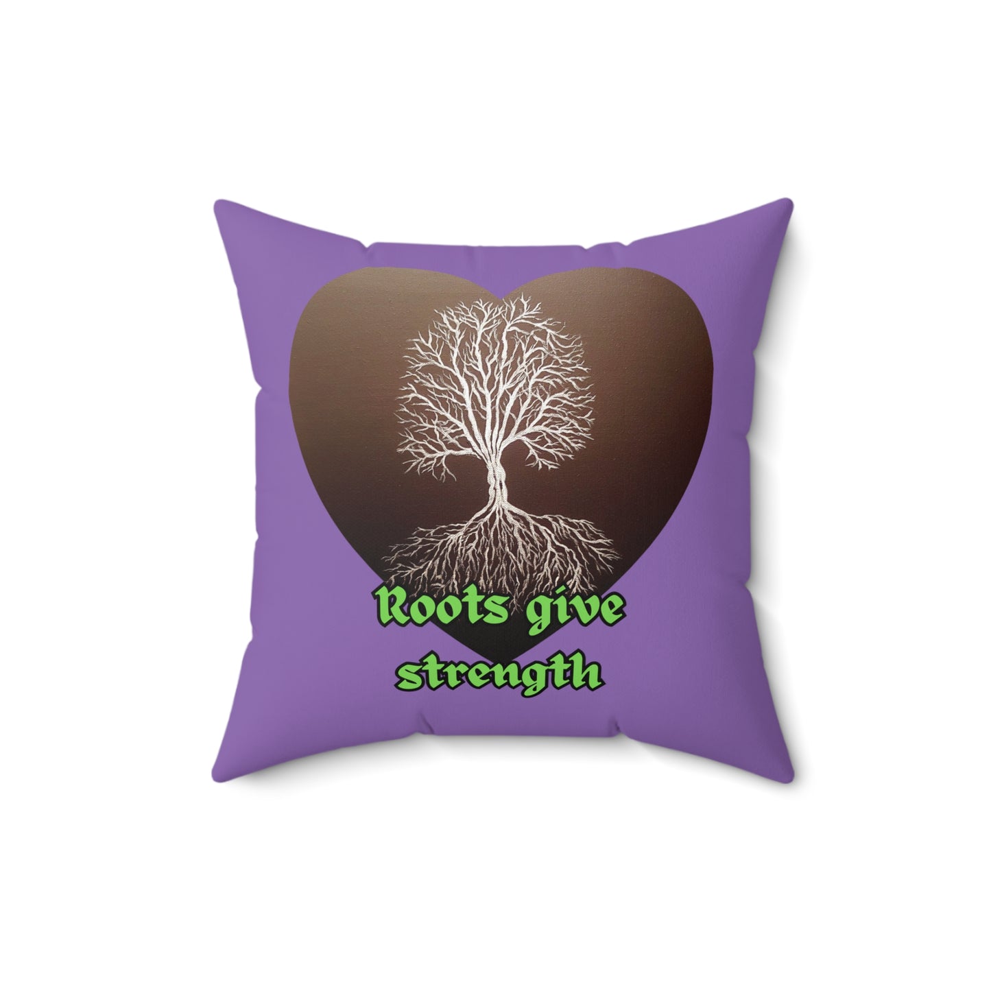 Roots give Strength Spun Polyester Square Pillow