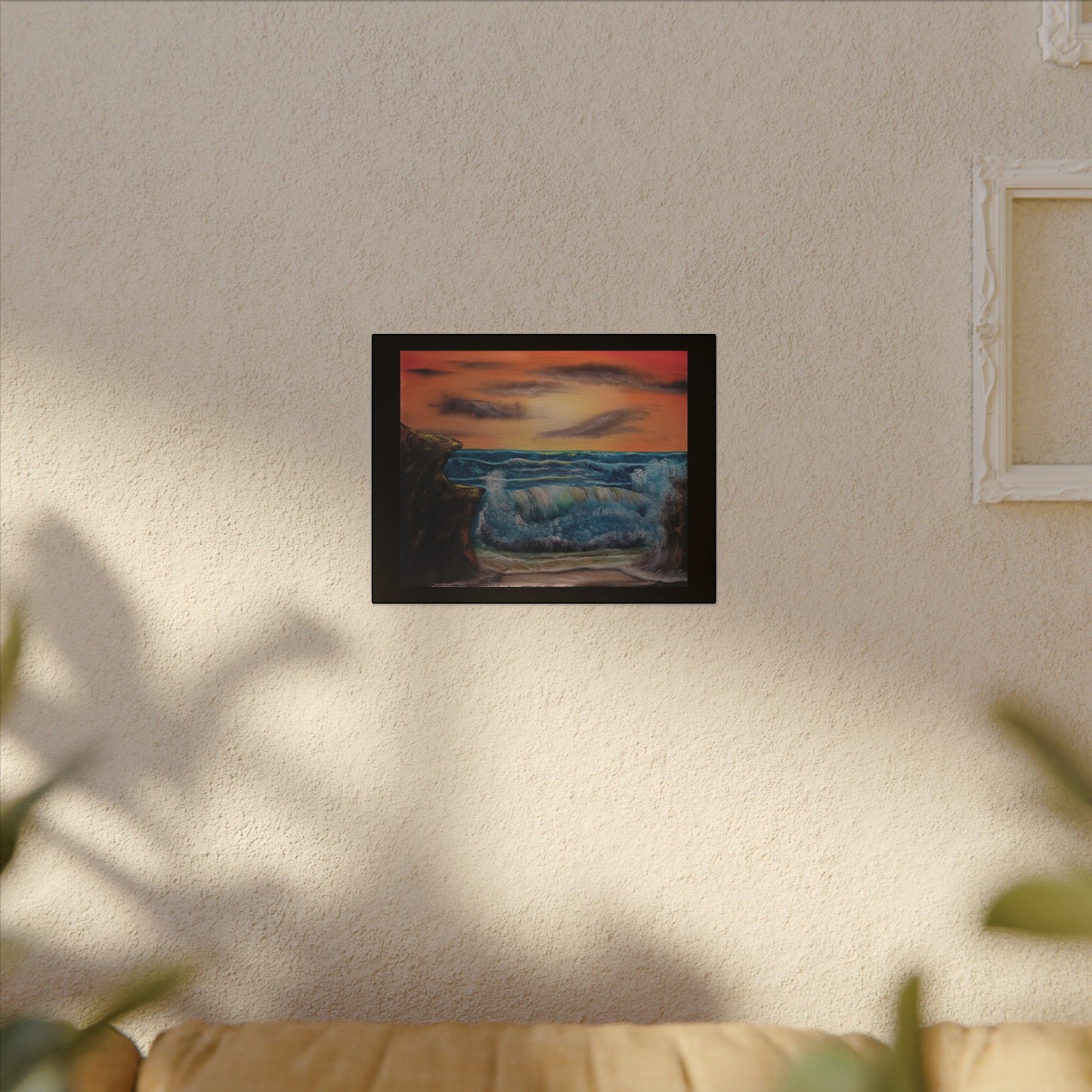 Sunset Ocean Wave Canvas Print — Seascape Wall Art