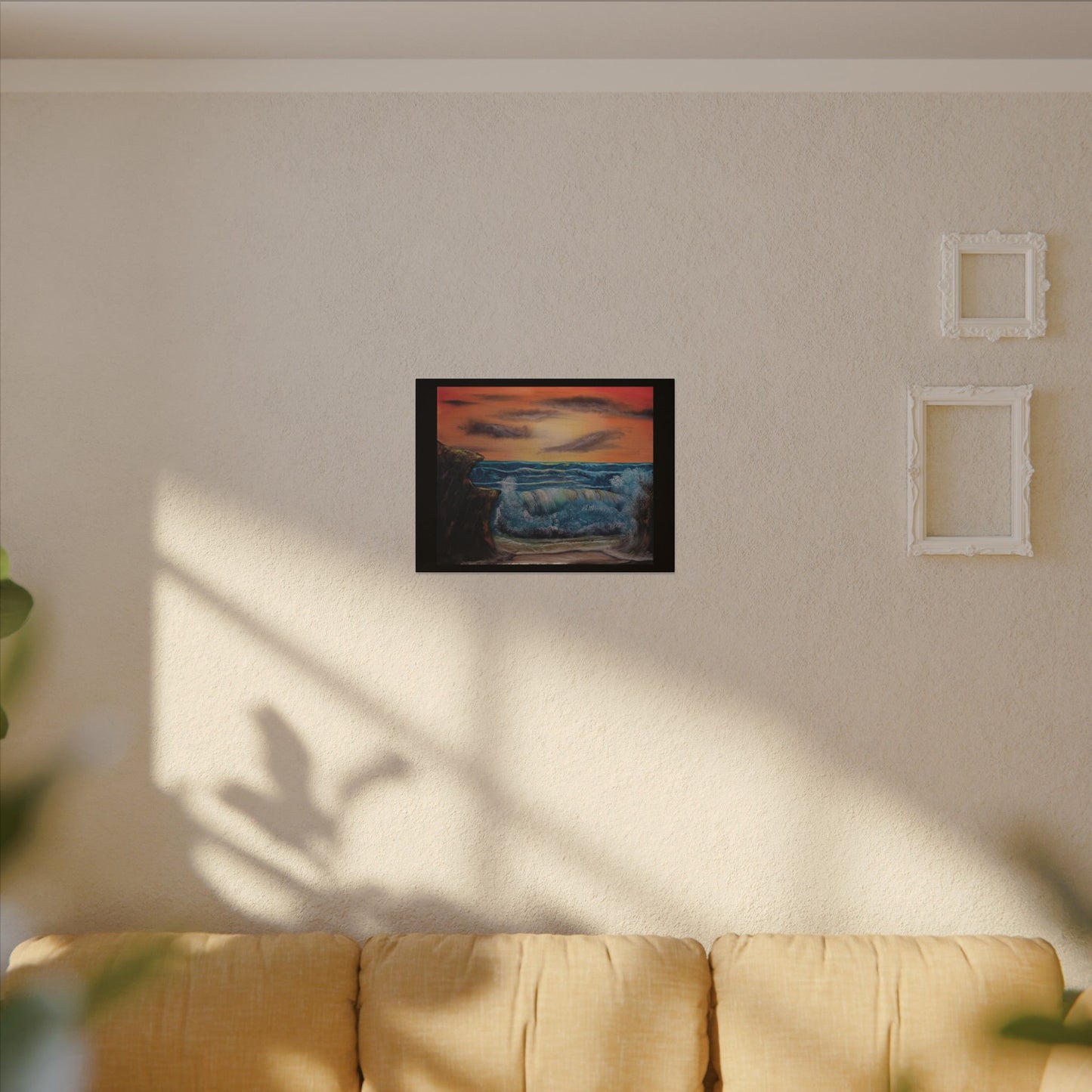 Sunset Ocean Wave Canvas Print — Seascape Wall Art