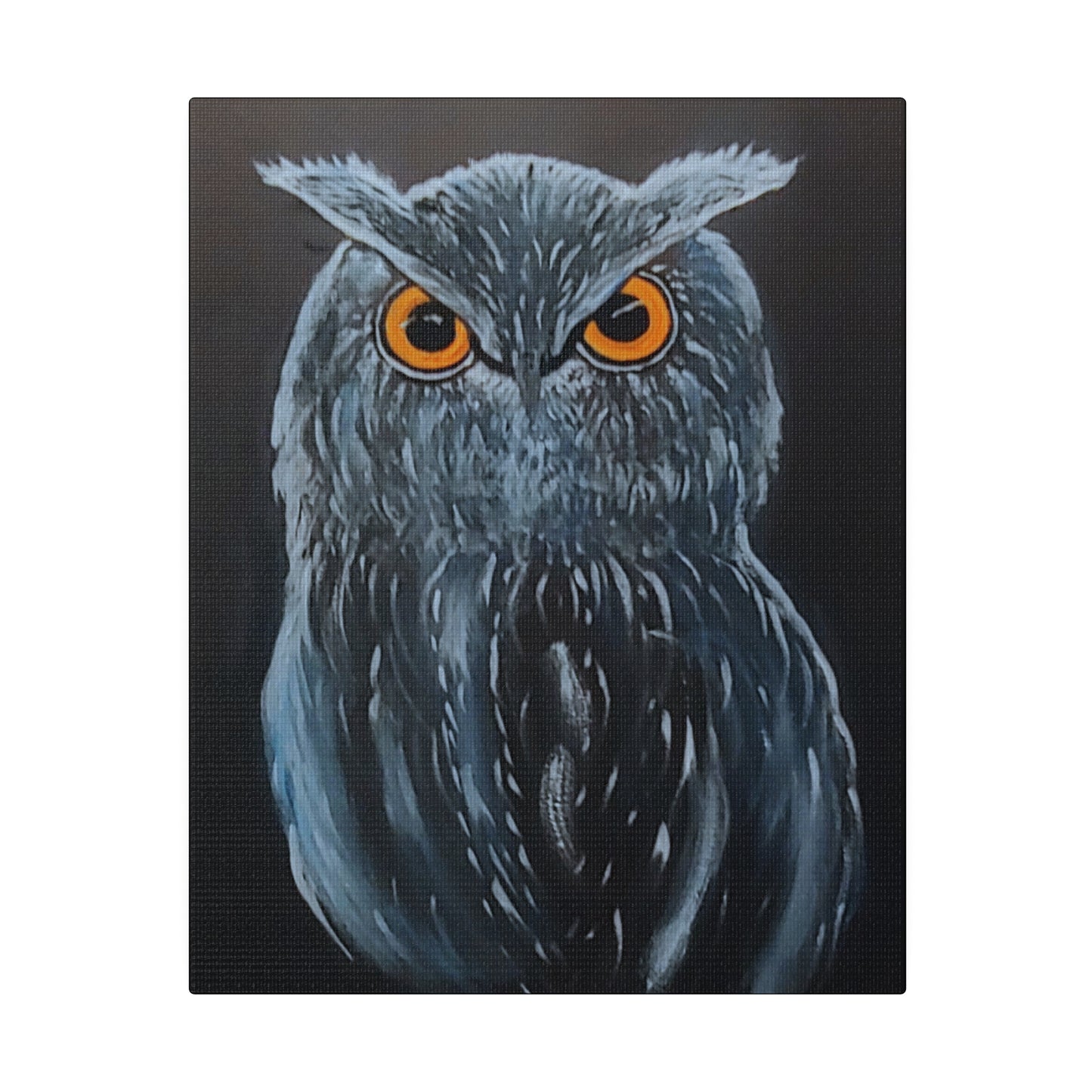 Great Horned Owl...Matte Canvas, Stretched, 0.75"