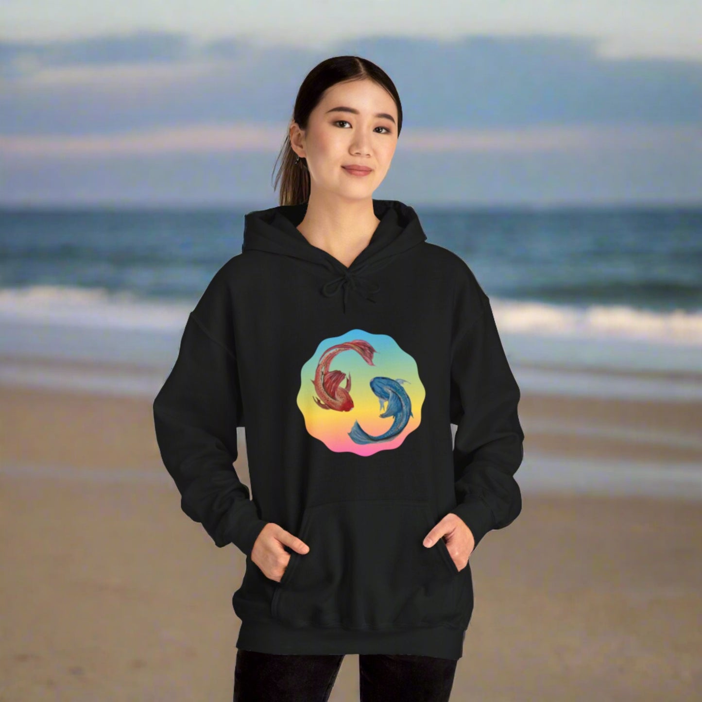 Fire and Ice  Unisex Heavy Blend™ Hooded Sweatshirt