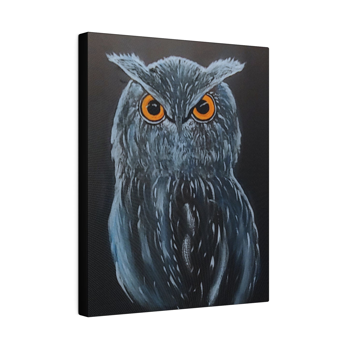 Great Horned Owl...Matte Canvas, Stretched, 0.75"