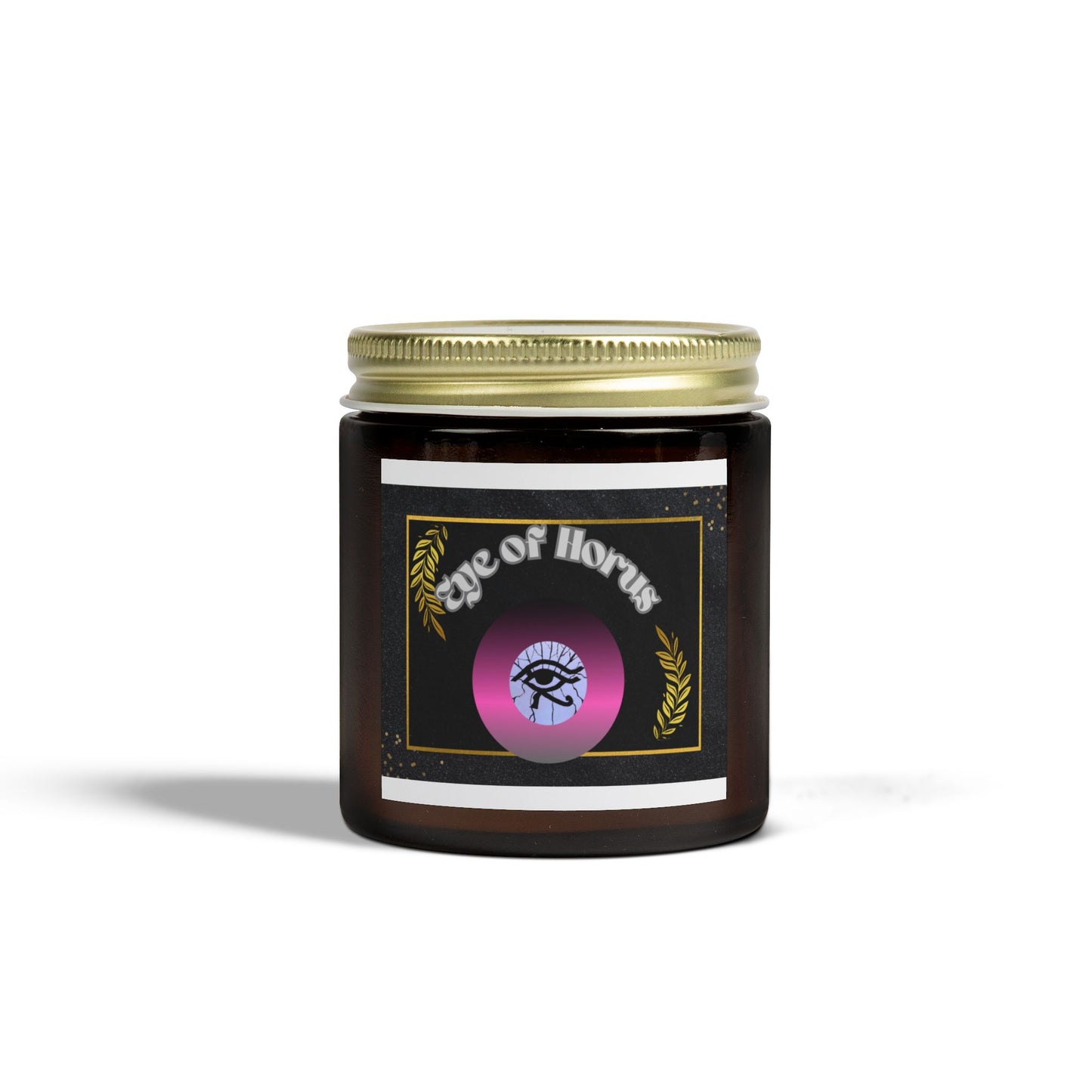 Eye of Horus...Scented Coconut Apricot Candles (4oz, 9oz)