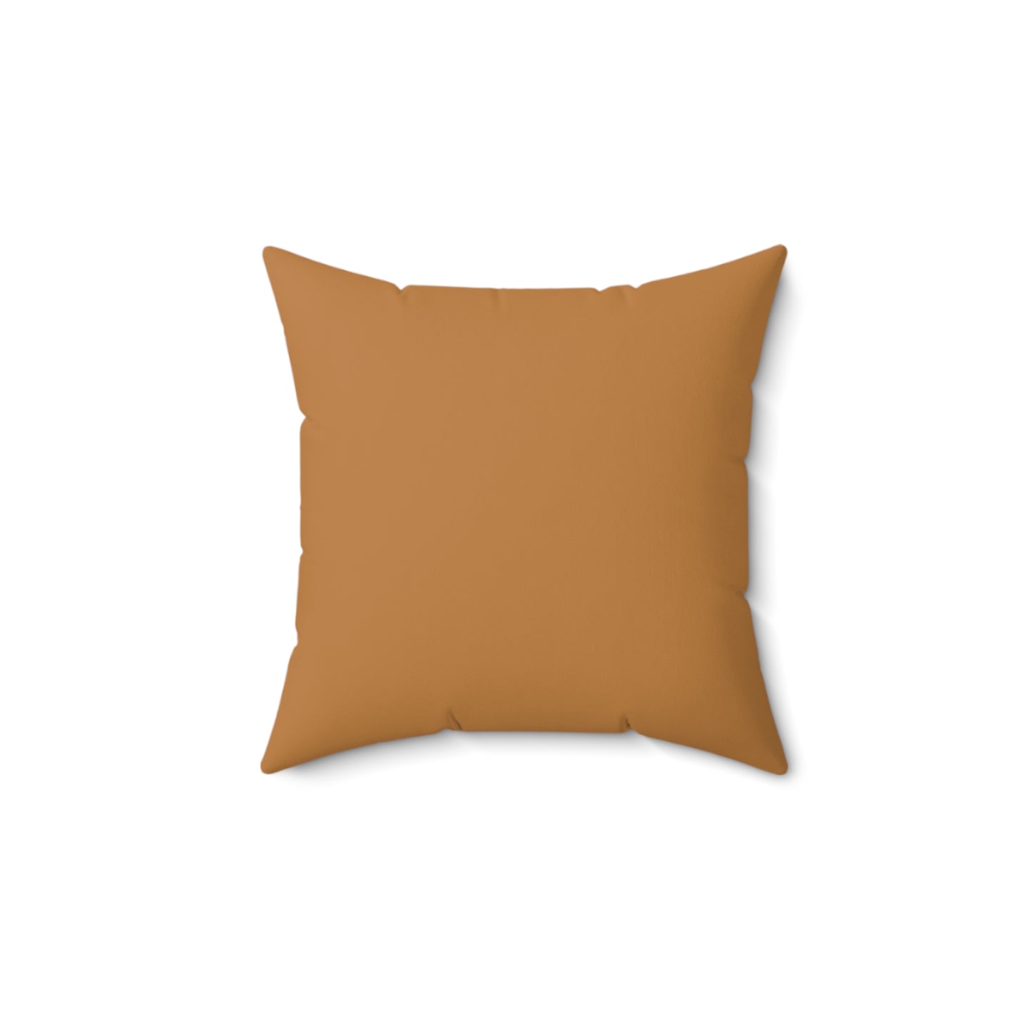 Pumpkin Spun Polyester Square Pillow