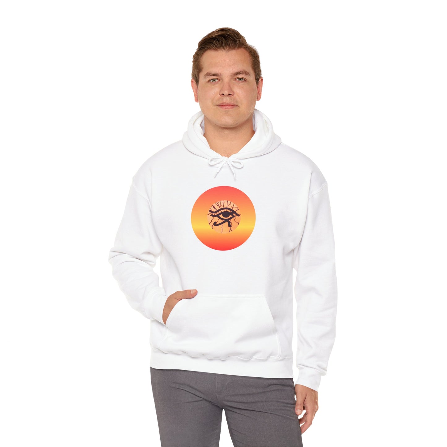 Eye of Ra Egyptian God symbol... Heavy Blend™ Hooded Sweatshirt