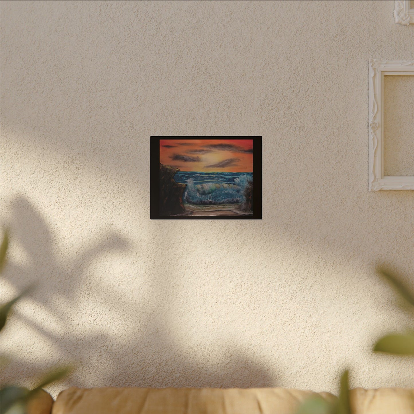 Sunset Ocean Wave Canvas Print — Seascape Wall Art
