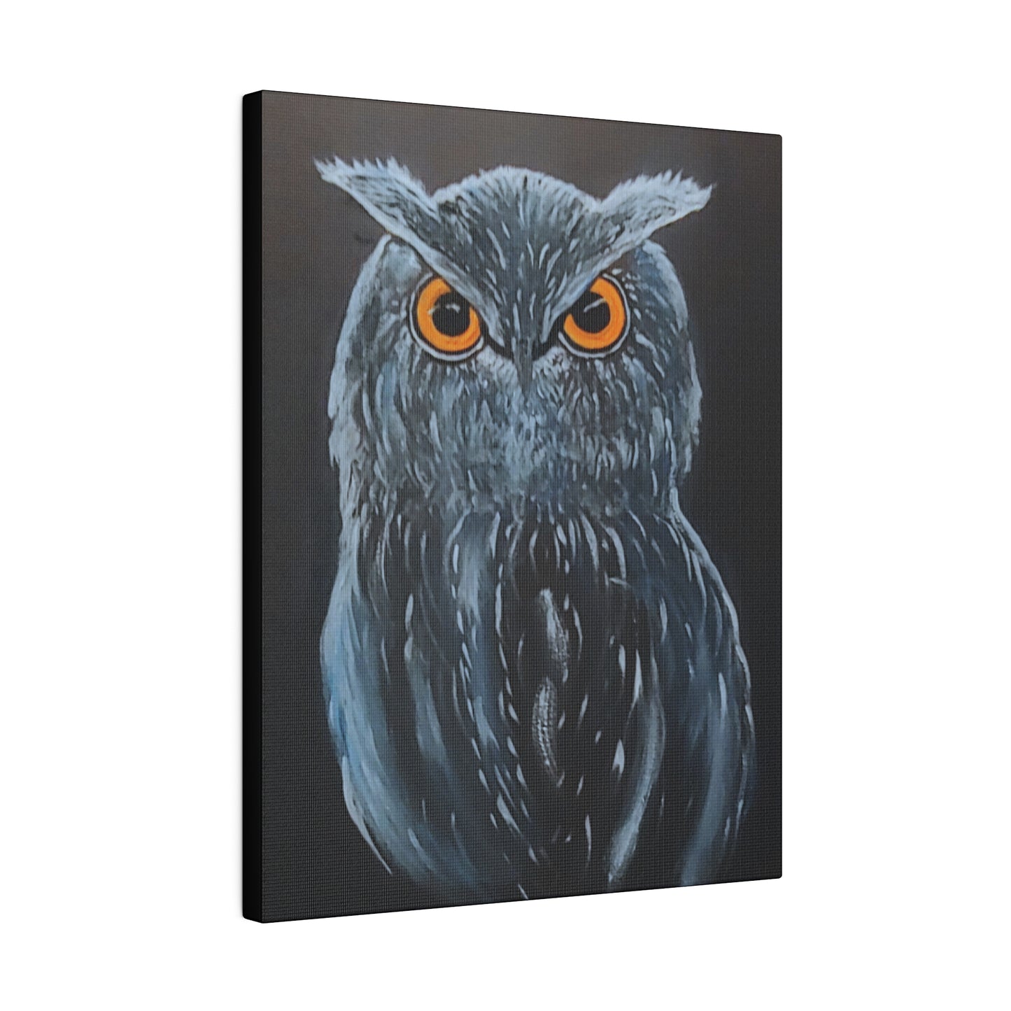 Great Horned Owl...Matte Canvas, Stretched, 0.75"