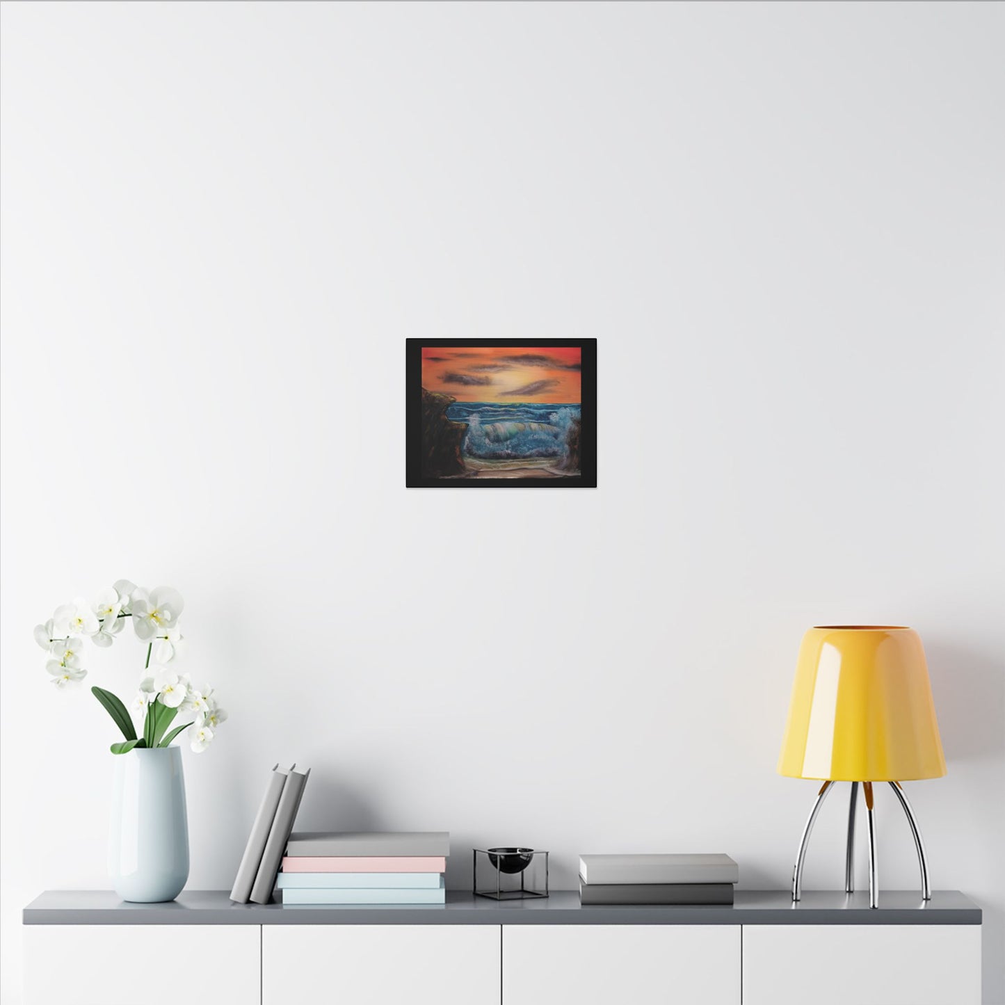 Sunset Ocean Wave Canvas Print — Seascape Wall Art