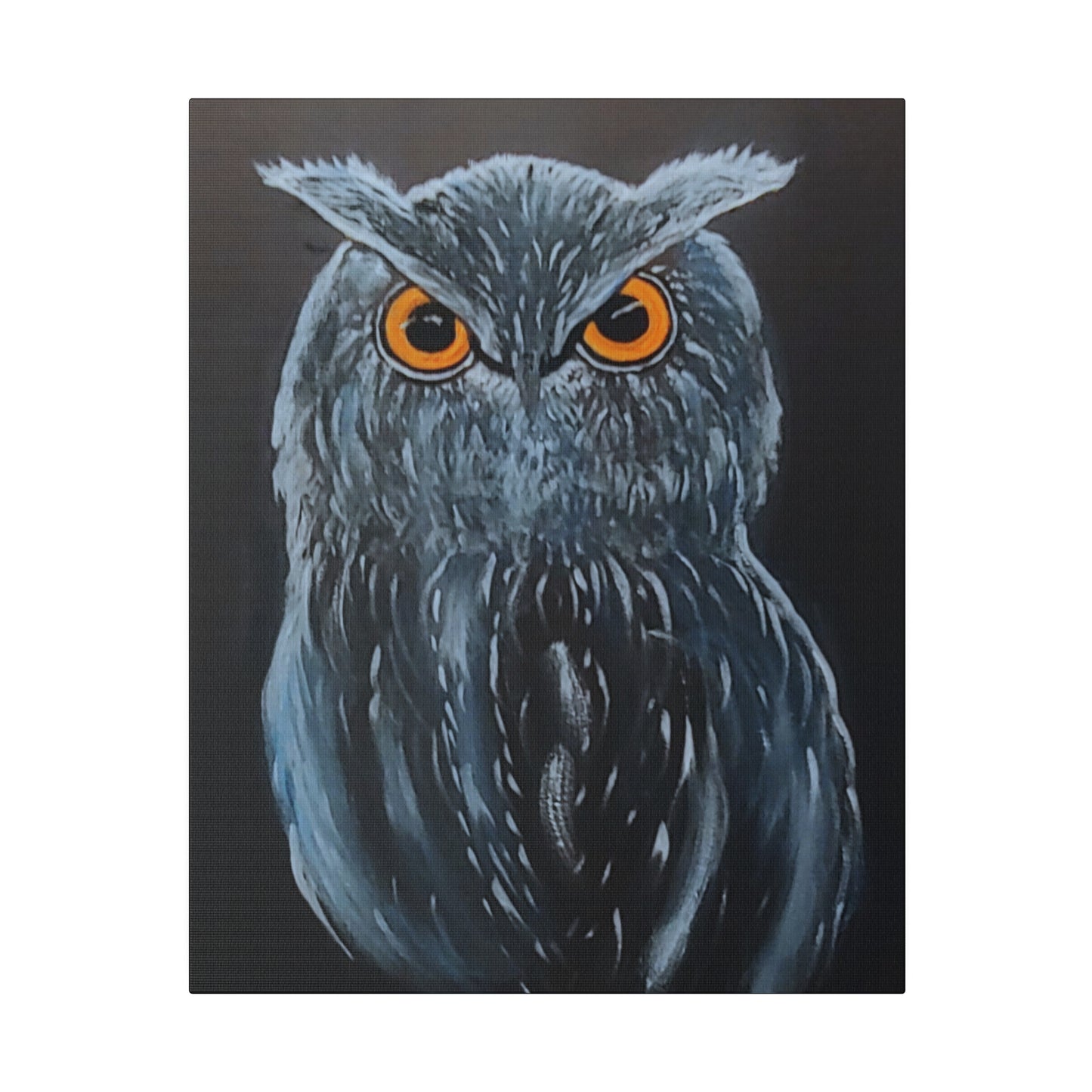 Great Horned Owl...Matte Canvas, Stretched, 0.75"