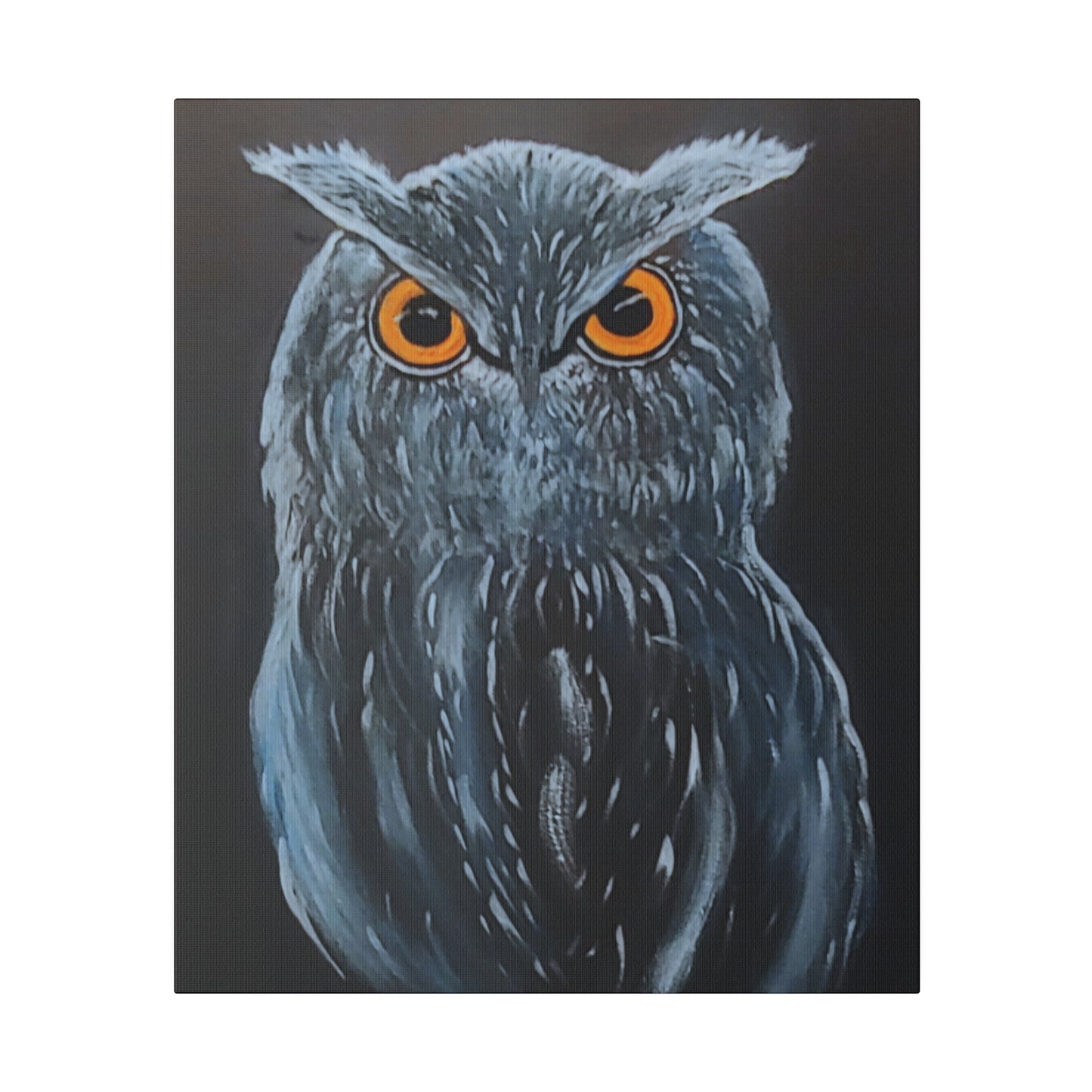 Great Horned Owl...Matte Canvas, Stretched, 0.75"