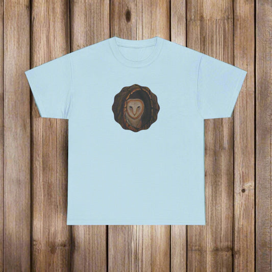 Owl in a Tree...Unisex Heavy Cotton Tee