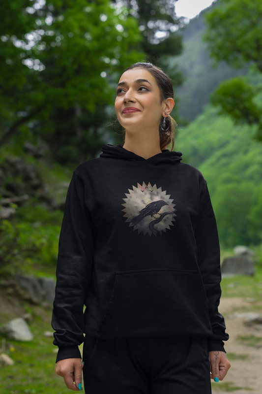 Crow in the night Unisex Heavy Blend™ Hooded Sweatshirt.